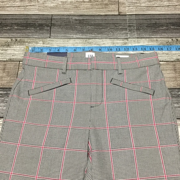 Gap Signature Skinny Ankle Plaid Pants Women’s 6 (Inseam 27) Stretch Mid Rise - Picture 4 of 11